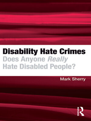 cover image of Disability Hate Crimes